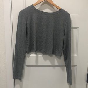 Lululemon long sleeve cotton crop top